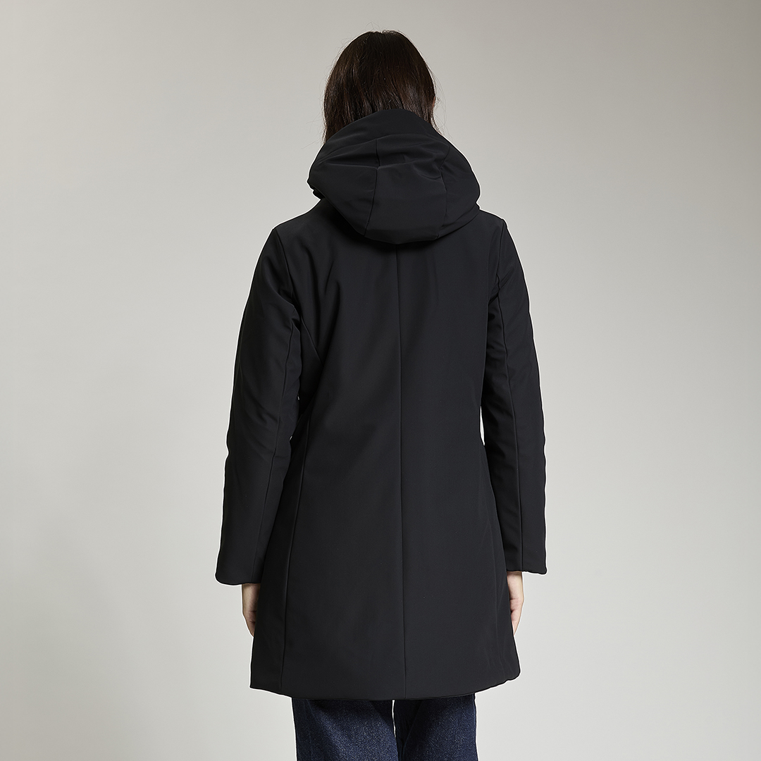 Vila Giacca Imbottita Con Cappuccio Modello Vitate L/S - Donna - Chiusura A Bottoni - Realizzata In Poliestere Riciclato